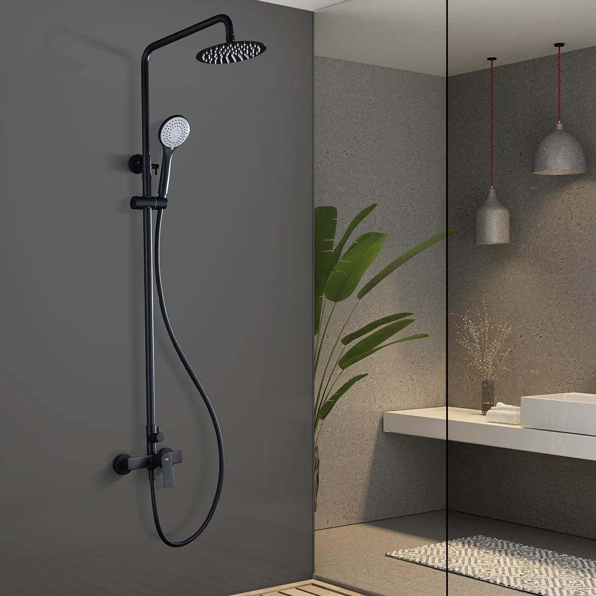 Barre de douche monocommande Luxor