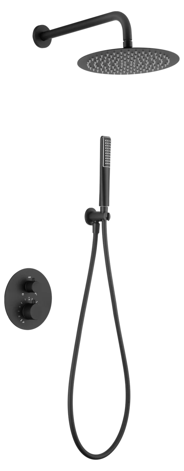 Ensemble de douche encastré thermostatique Nápoles