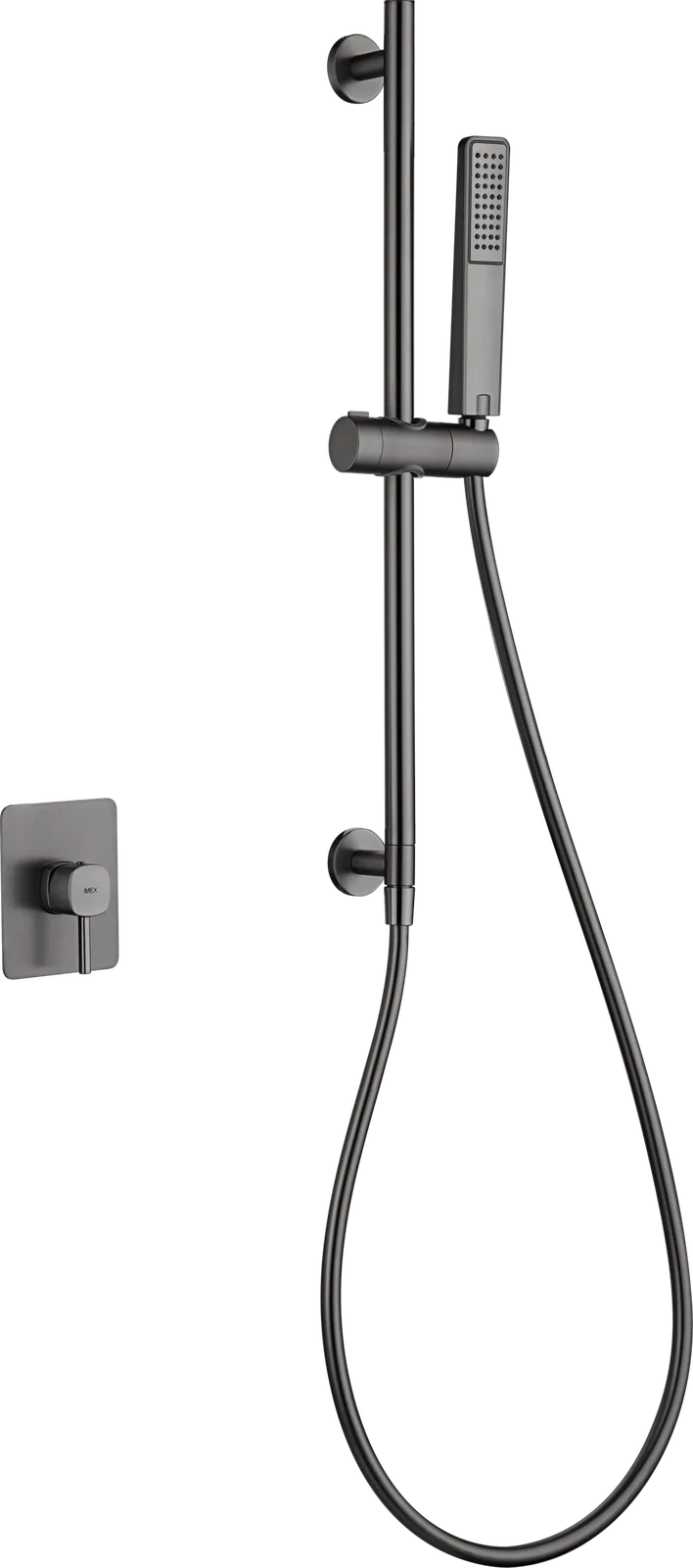 Set de douche monocommande 1 voie avec barre support douchette Toscana