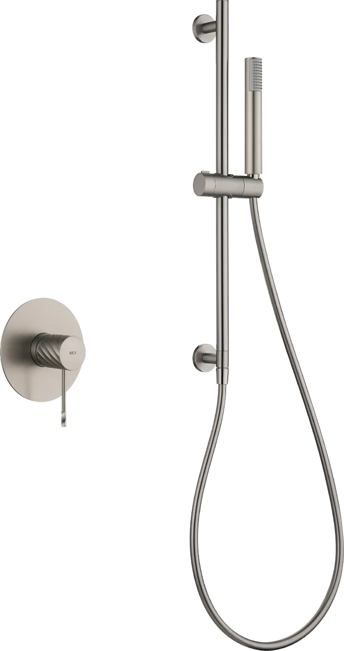 Set de douche monocommande 1 voie avec barre support douchette Bless